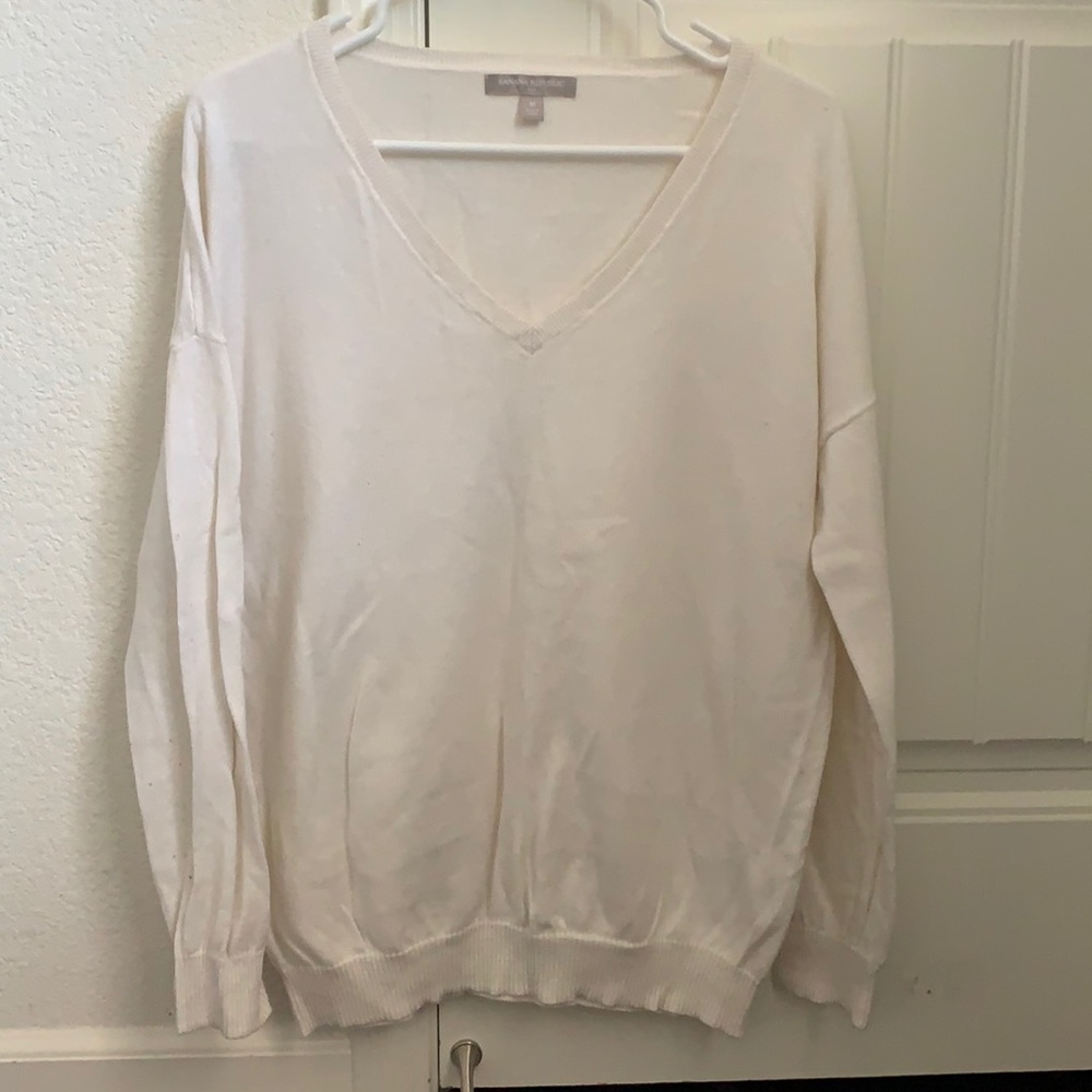 Banana republic medium sweater off white
